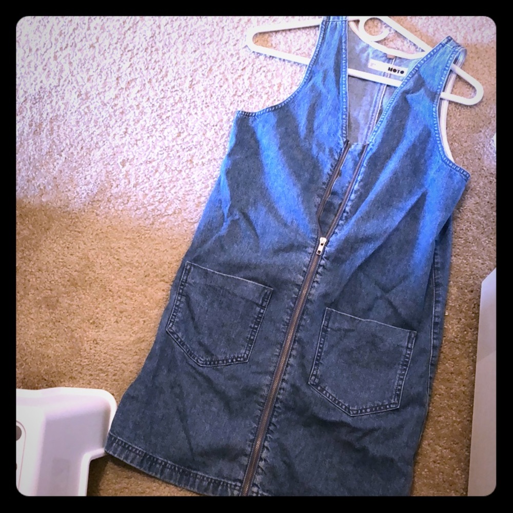 Topshop MoTo zip dress